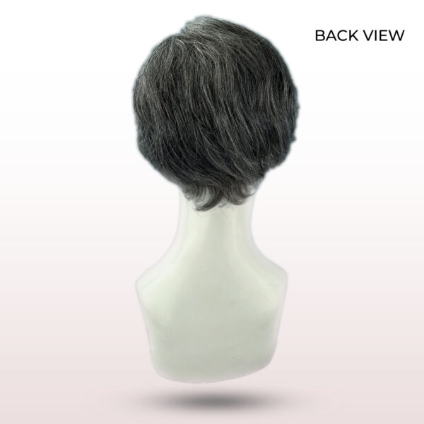 the image showing the back of the wigs