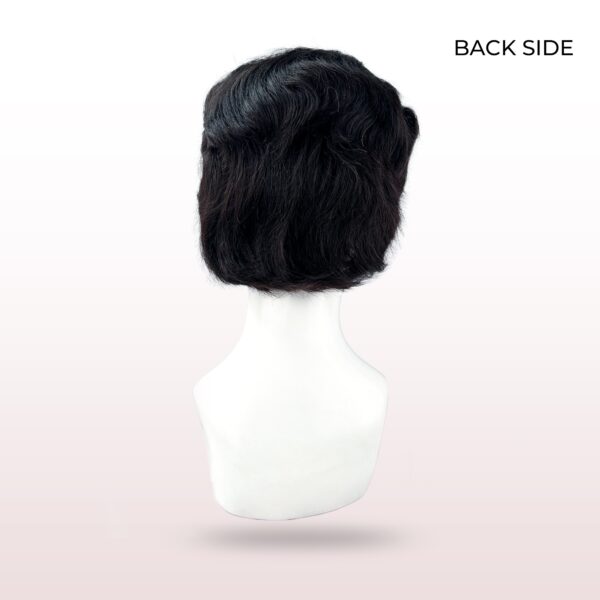 the image showing the back side of the wig