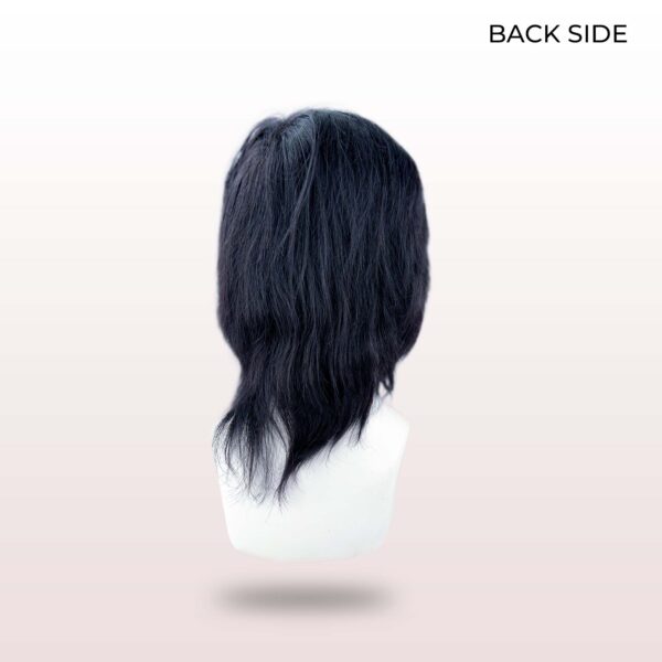 the image showing the back part of the wigs