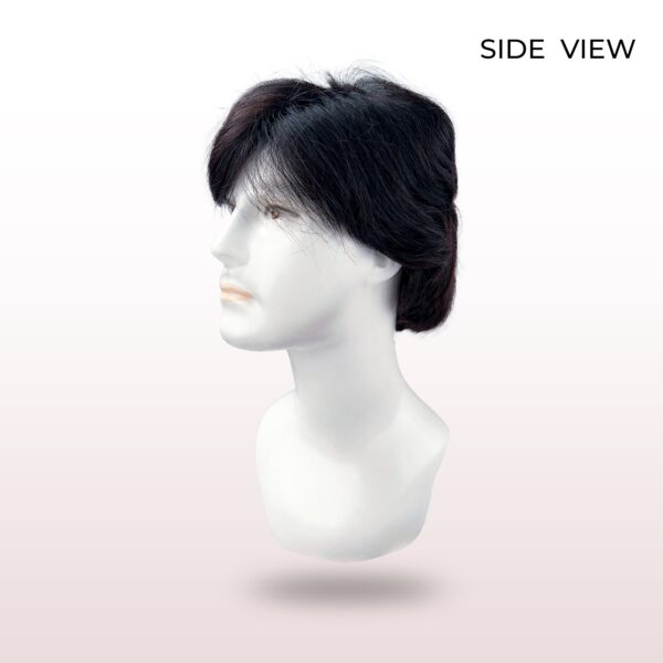 the side view of the wig